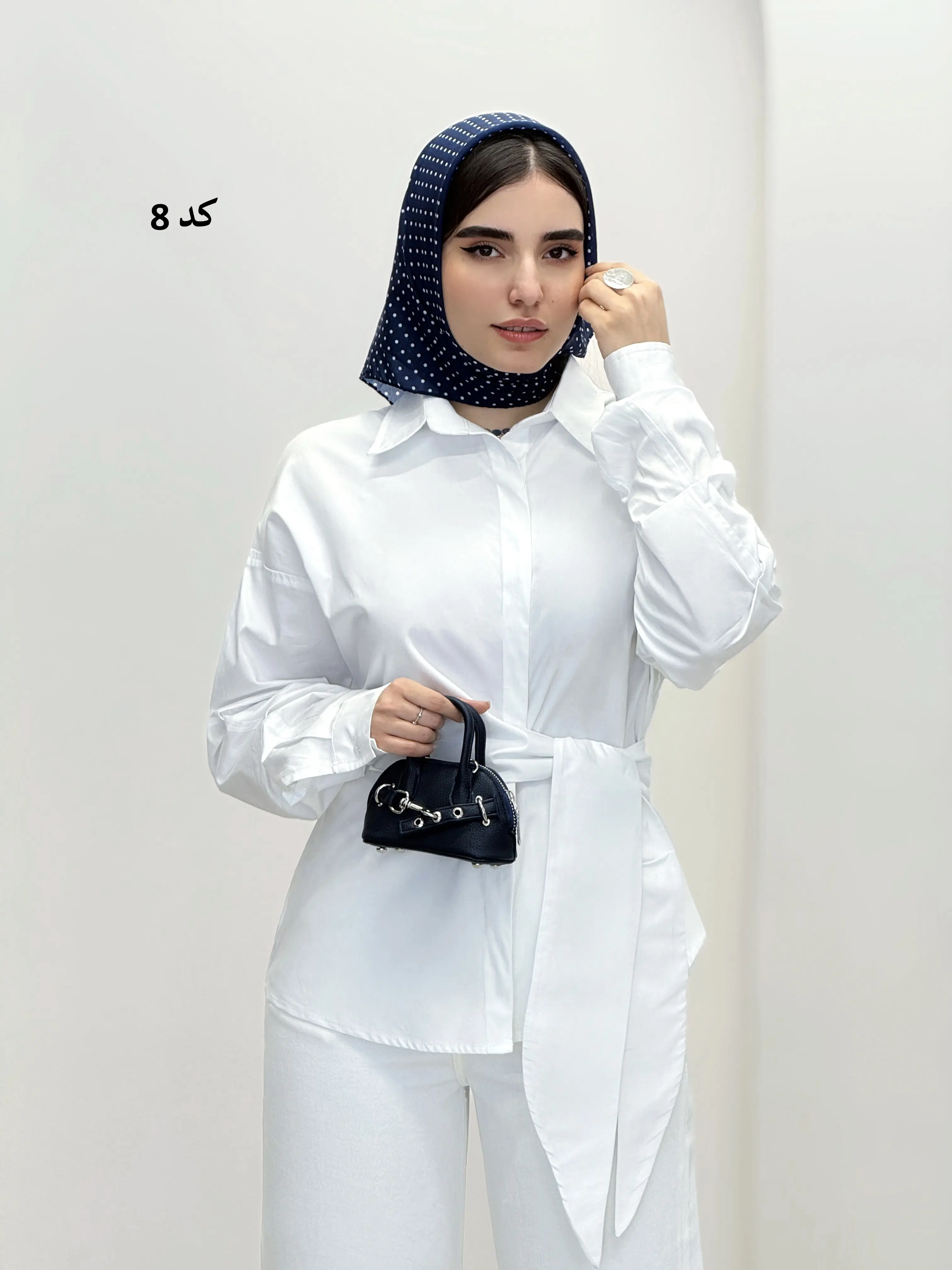 7038-مینی اسکارف خالخالی